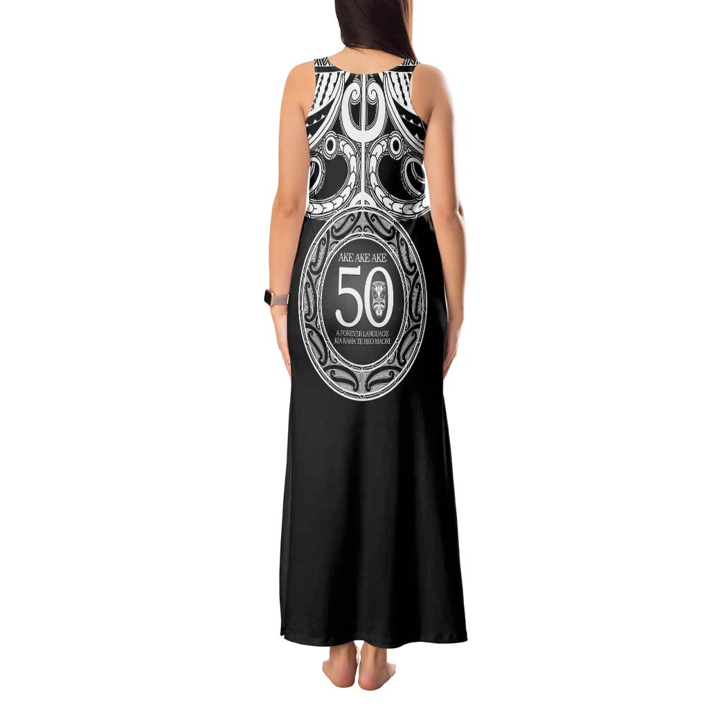 Kia Kaha Te Reo Maori New Zealand Tank Maxi Dress 50th Anniversary Ake Ake Ake - Polynesian Pride