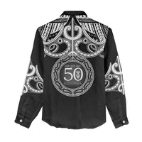 Kia Kaha Te Reo Maori New Zealand Women Casual Shirt 50th Anniversary Ake Ake Ake - Polynesian Pride