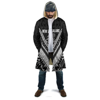 New Zealand Silver Fern Rugby Custom Cloak Go Wheel Kiwi Maori Pattern LT14 - Polynesian Pride