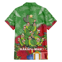 Kakapo New Zealand Christmas Family Matching Puletasi and Hawaiian Shirt Meri Kirihimete Pohutukawa - Green Color LT14 - Polynesian Pride