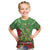 Kakapo New Zealand Christmas Kid T Shirt Meri Kirihimete Pohutukawa - Green Color