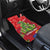 Kakapo New Zealand Christmas Car Mats Meri Kirihimete Pohutukawa - Red Color