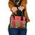 Kakapo New Zealand Christmas Shoulder Handbag Meri Kirihimete Pohutukawa - Red Color