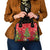 Kakapo New Zealand Christmas Shoulder Handbag Meri Kirihimete Pohutukawa - Red Color