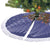 Kiwi New Zealand Christmas Tree Skirt Meri Kirihimete Silver Fern - Blue Color