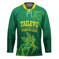 Fiji Tailevu Rugby Custom Hockey Jersey Warai Na Leqa LT14 Unisex Green - Polynesian Pride
