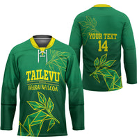 Fiji Tailevu Rugby Custom Hockey Jersey Warai Na Leqa LT14 - Polynesian Pride