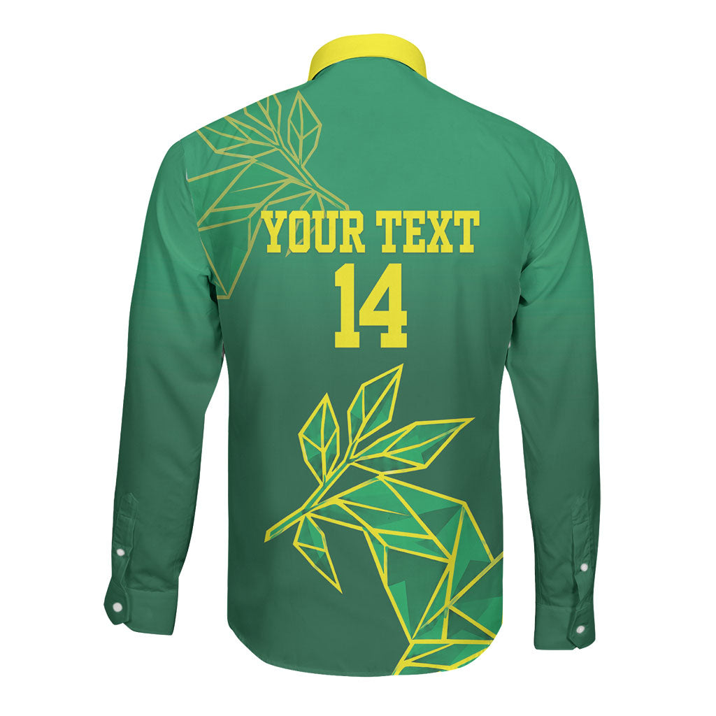 Fiji Tailevu Rugby Custom Long Sleeve Button Shirt Warai Na Leqa LT14 - Polynesian Pride