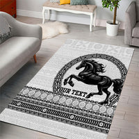 Fiji Nadroga Rugby Personalised Area Rug Go Stallions Fijian Tapa LT14 - Polynesian Pride