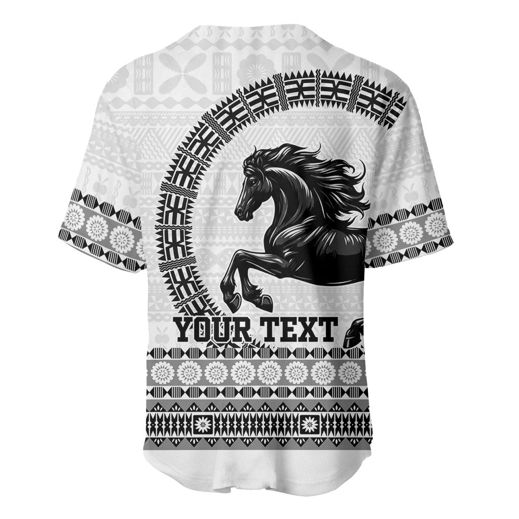 Fiji Nadroga Rugby Personalised Baseball Jersey Go Stallions Fijian Tapa LT14 - Polynesian Pride