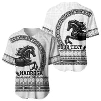 Fiji Nadroga Rugby Personalised Baseball Jersey Go Stallions Fijian Tapa LT14 - Polynesian Pride