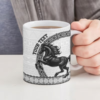Fiji Nadroga Rugby Personalised Ceramic Mug Go Stallions Fijian Tapa LT14 - Polynesian Pride