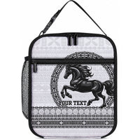 Fiji Nadroga Rugby Personalised Lunch Bag Go Stallions Fijian Tapa LT14 10.2 × 8.3 × 4.3 inch White - Polynesian Pride