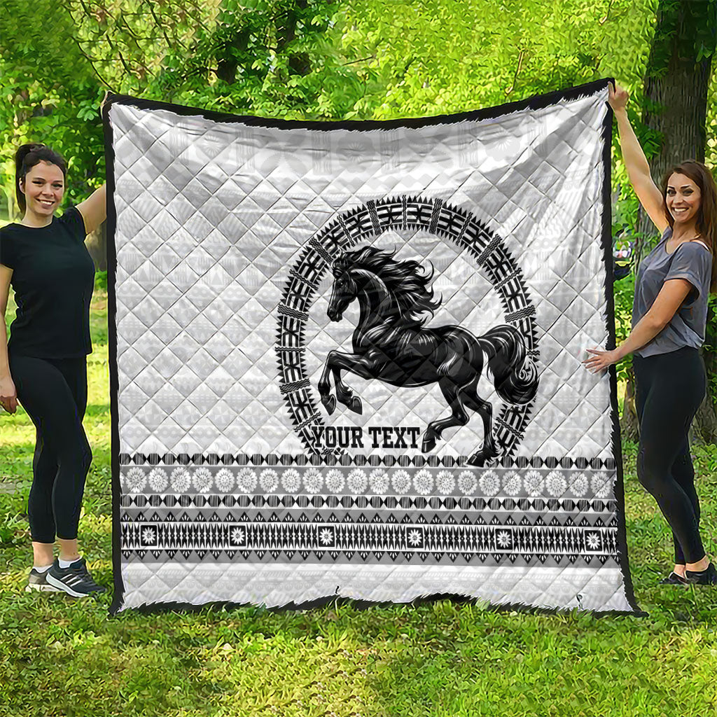 Fiji Nadroga Rugby Personalised Quilt Go Stallions Fijian Tapa LT14 - Polynesian Pride