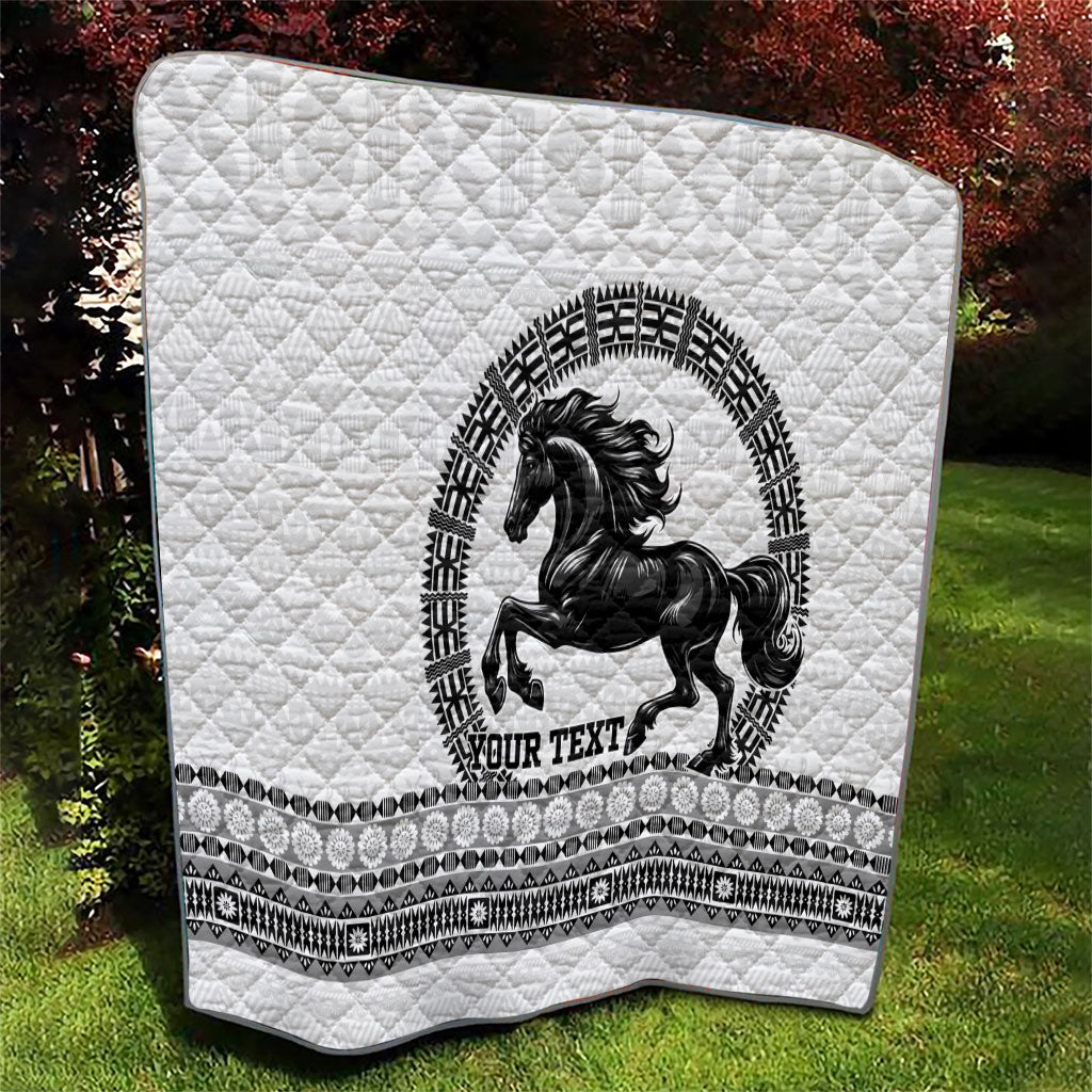 Fiji Nadroga Rugby Personalised Quilt Go Stallions Fijian Tapa LT14 - Polynesian Pride