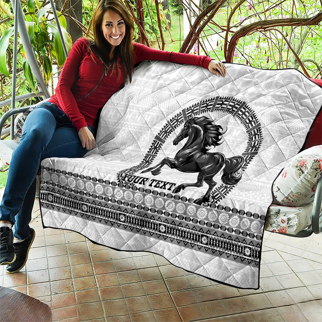 Fiji Nadroga Rugby Personalised Quilt Go Stallions Fijian Tapa LT14 - Polynesian Pride
