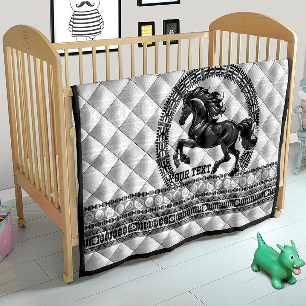 Fiji Nadroga Rugby Personalised Quilt Go Stallions Fijian Tapa LT14 - Polynesian Pride