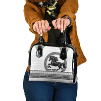 Fiji Nadroga Rugby Personalised Shoulder Handbag Go Stallions Fijian Tapa LT14 One Size White - Polynesian Pride