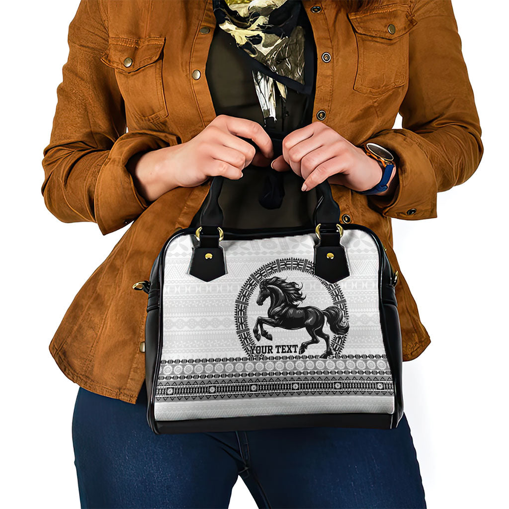 Fiji Nadroga Rugby Personalised Shoulder Handbag Go Stallions Fijian Tapa LT14 - Polynesian Pride