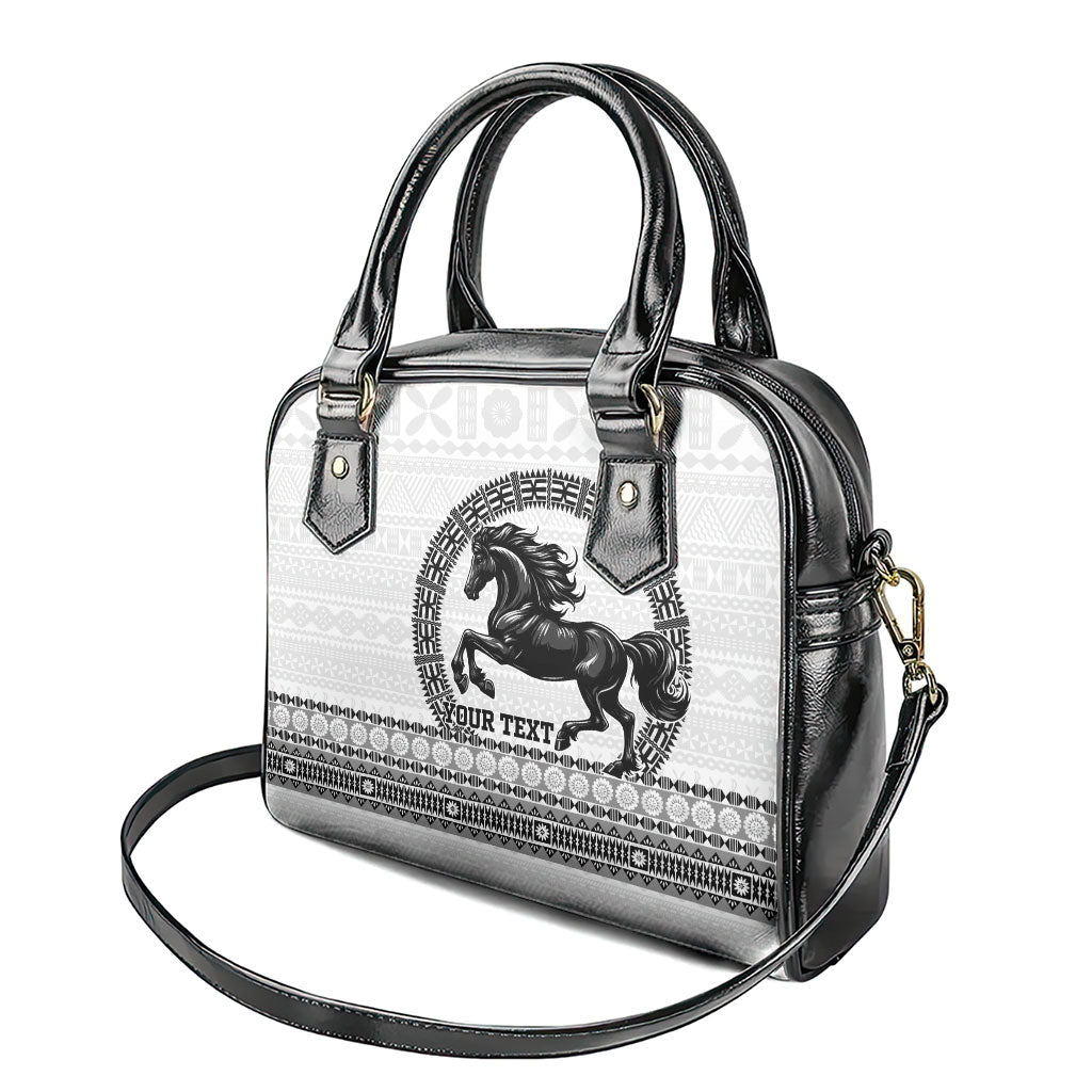 Fiji Nadroga Rugby Personalised Shoulder Handbag Go Stallions Fijian Tapa LT14 - Polynesian Pride