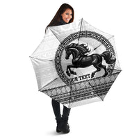 Fiji Nadroga Rugby Personalised Umbrella Go Stallions Fijian Tapa LT14 - Polynesian Pride