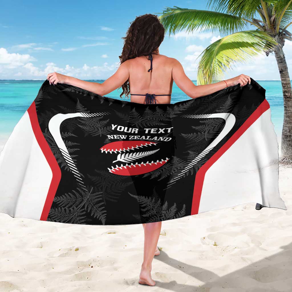 Custom New Zealand Silver Fern Softball Sarong Go Aotearoa