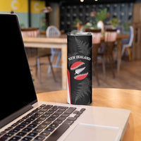 Personalised New Zealand Silver Fern Softball Skinny Tumbler Go Aotearoa LT14 - Polynesian Pride