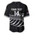 Custom Aotearoa Ice Hockey Baseball Jersey NZ Tiki Mascot - Maori Pattern