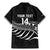Custom Aotearoa Ice Hockey Family Matching Mermaid Dress and Hawaiian Shirt NZ Tiki Mascot - Maori Pattern