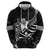 Custom Aotearoa Ice Hockey Hoodie NZ Tiki Mascot - Maori Pattern