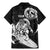 Personalised New Zealand Surfing Family Matching Mermaid Dress and Hawaiian Shirt Aotearoa Maori Tiki Haka