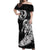 Personalised New Zealand Surfing Off Shoulder Maxi Dress Aotearoa Maori Tiki Haka