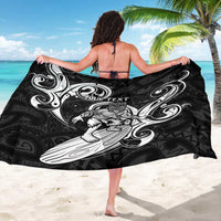 Personalised New Zealand Surfing Sarong Aotearoa Maori Tiki Haka
