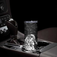 Personalised New Zealand Surfing Skinny Tumbler Aotearoa Maori Tiki Haka LT14 - Polynesian Pride