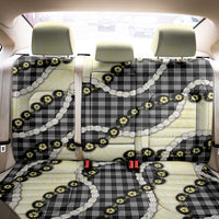 Black Palaka Hawaii Back Car Seat Cover Kukui Nut Pikake Lei Hawaiian Tapa Pattern - Polynesian Pride