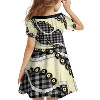 Black Palaka Hawaii Family Matching Mermaid Dress and Hawaiian Shirt Kukui Nut Pikake Lei Hawaiian Tapa Pattern - Polynesian Pride