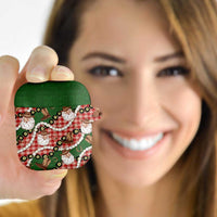 Cowboy Hawaii Mele Kalikimaka AirPods Case Paniolo Kukui Nut Pikake Lei Red Version - Polynesian Pride
