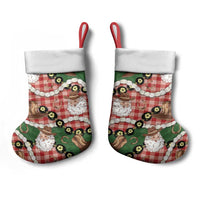 Cowboy Hawaii Mele Kalikimaka Christmas Stocking Paniolo Kukui Nut Pikake Lei Red Version - Polynesian Pride