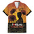 Tokelau ANZAC Day Family Matching Short Sleeve Bodycon Dress and Hawaiian Shirt Camouflage With Poppies Lest We Forget LT14 Dad's Shirt - Short Sleeve Yellow - Polynesian Pride