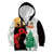 Norfolk Island ANZAC Day Kid Hoodie Pine Tree With Poppies Lest We Forget LT14 Zip Hoodie White - Polynesian Pride