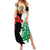 Norfolk Island ANZAC Day Summer Maxi Dress Pine Tree With Poppies Lest We Forget LT14 Women White - Polynesian Pride