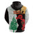 Norfolk Island ANZAC Day Zip Hoodie Pine Tree With Poppies Lest We Forget LT14 - Polynesian Pride