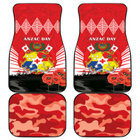 Tonga ANZAC Day Car Mats Camouflage With Poppies Lest We Forget LT14 - Polynesian Pride