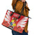 Tonga ANZAC Day Leather Tote Bag Camouflage With Poppies Lest We Forget LT14 - Polynesian Pride