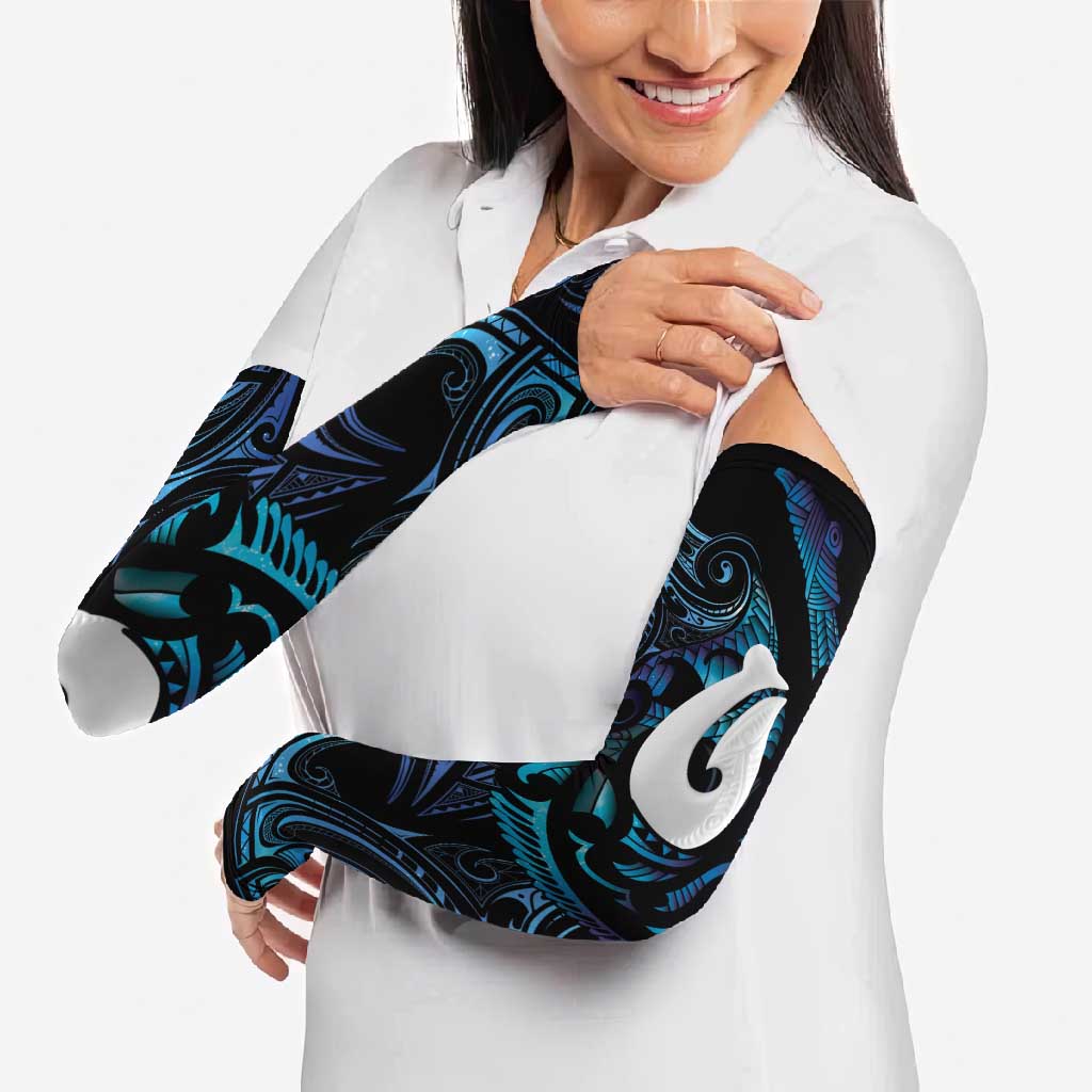 Hei Matau New Zealand Matariki Arm Sleeves NZ Fish Hook Maori Art