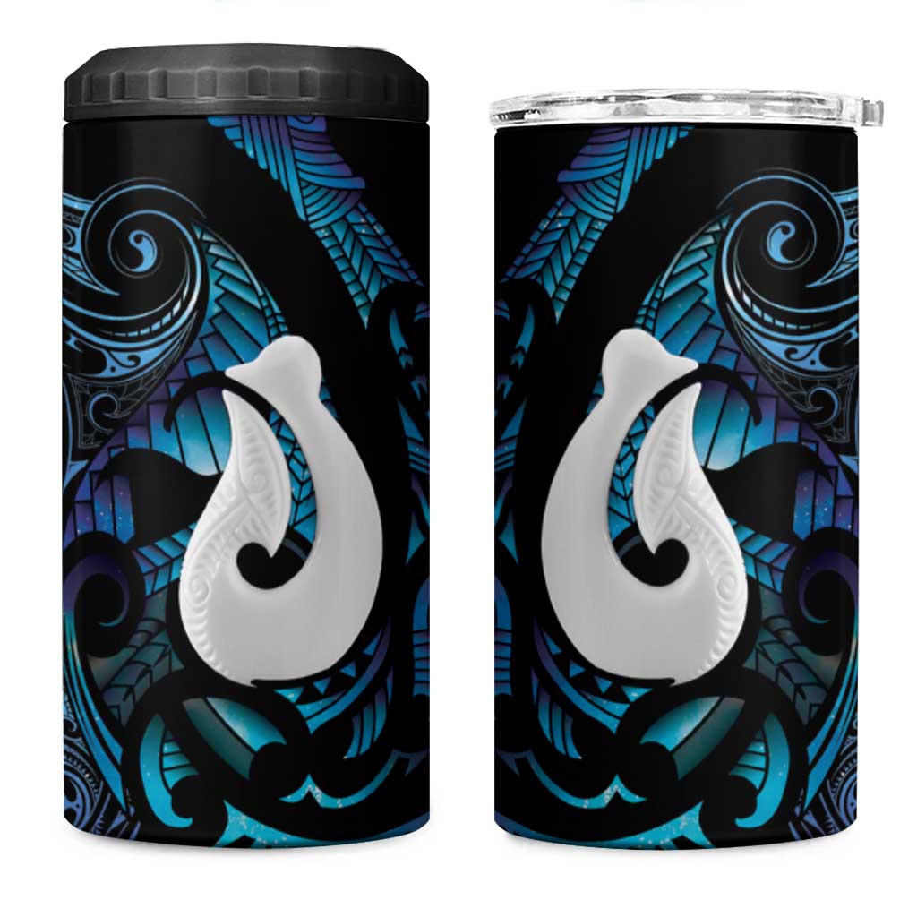 Hei Matau New Zealand Matariki 4 in 1 Can Cooler Tumbler NZ Fish Hook Maori Art