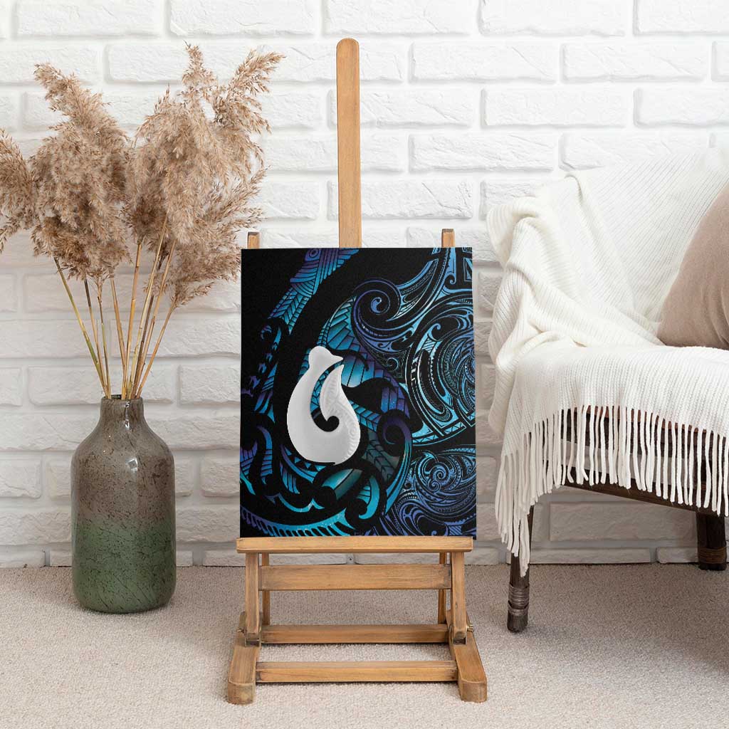 Hei Matau New Zealand Matariki Canvas Wall Art NZ Fish Hook Maori Art