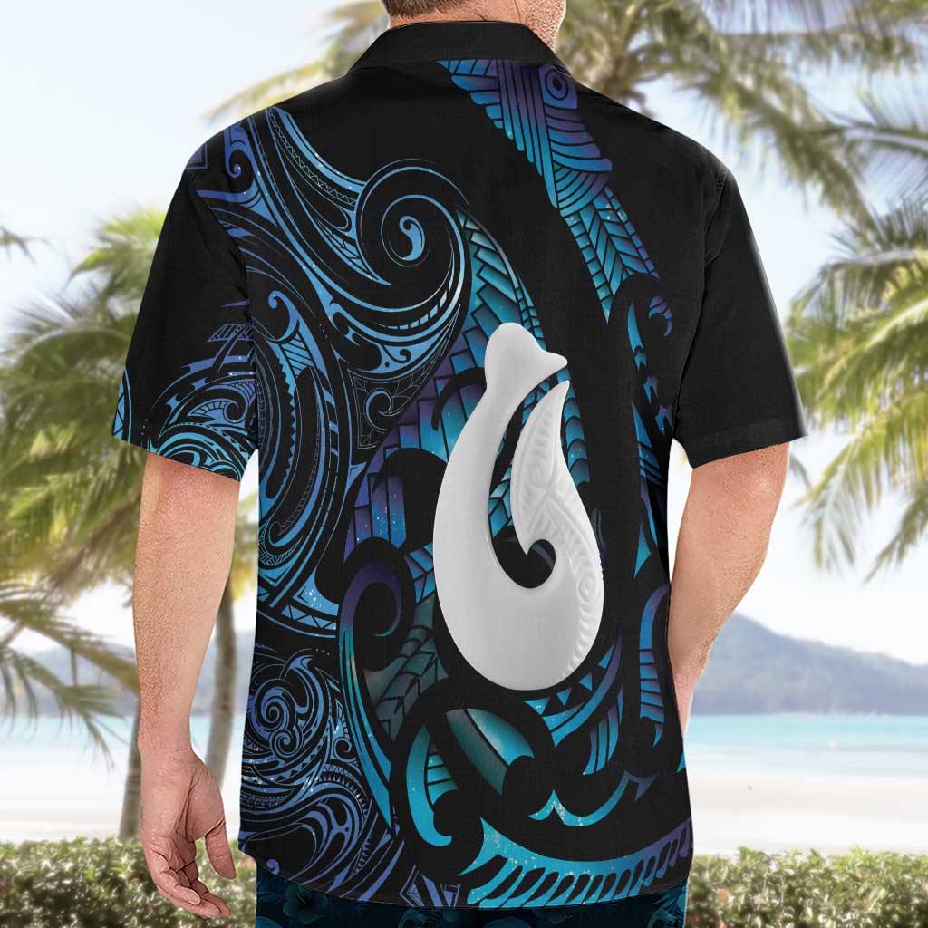 Hei Matau New Zealand Matariki Hawaiian Shirt NZ Fish Hook Maori Art