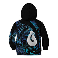 Hei Matau New Zealand Matariki Kid Hoodie NZ Fish Hook Maori Art