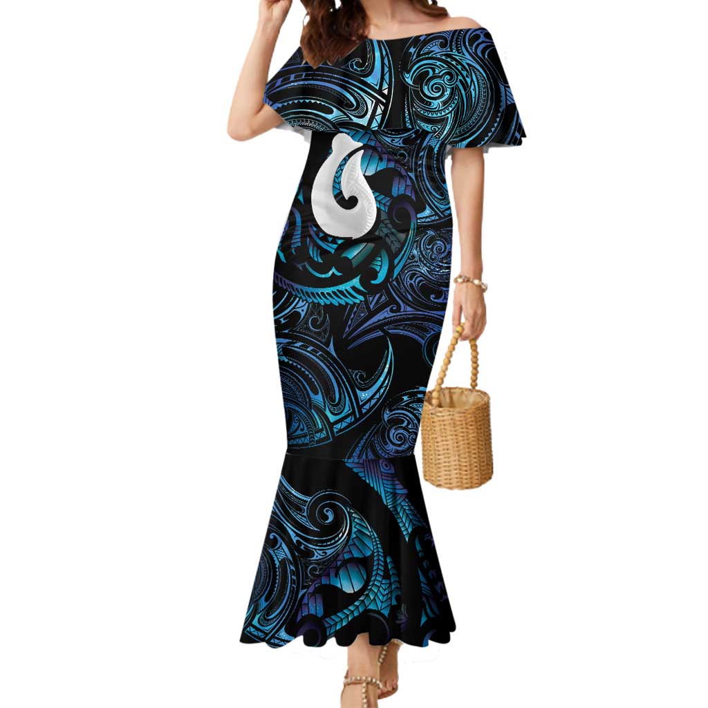 Hei Matau New Zealand Matariki Mermaid Dress NZ Fish Hook Maori Art